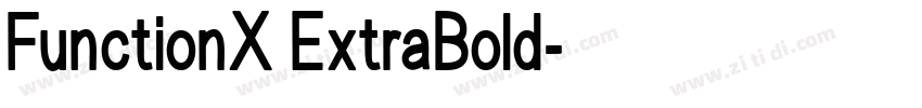 FunctionX ExtraBold字体转换